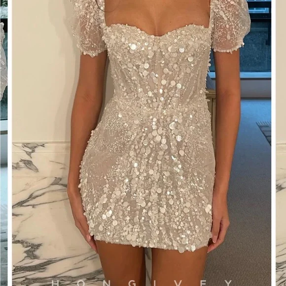 Hongivey short wedding reception dress! - Picture 3 of 7